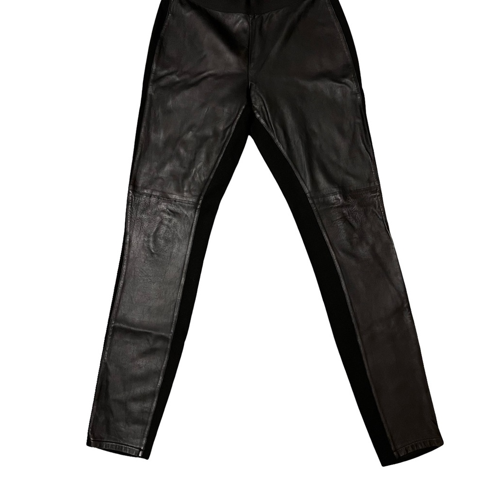 EILEEN FISHER Leather Front Ponte Leggings – Size XS/P